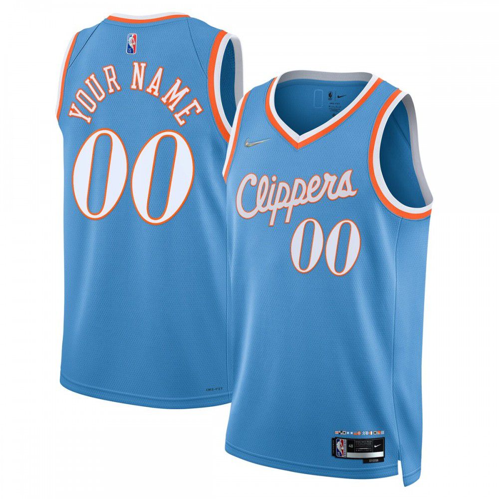 LA Clippers 2021/22 Swingman Custom Jersey - City Edition - Light Blue-Pro Kit Vault | Brand New 26/27 Sports Jerseys